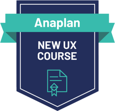 Anaplan New UX Course